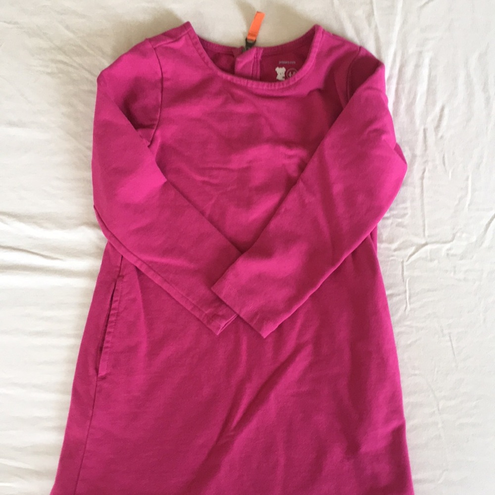 Long Sleeved Primary Dress with pockets